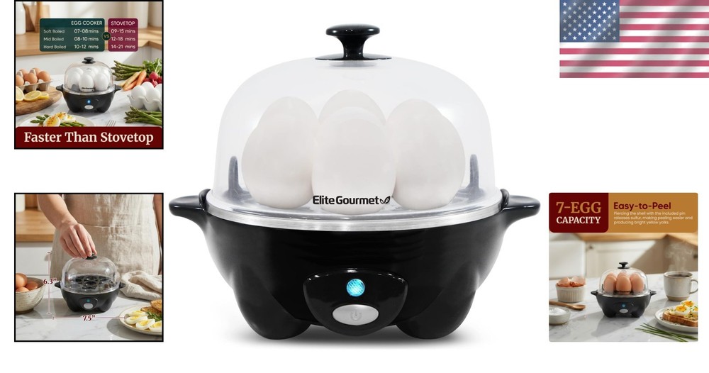 Rapid Egg Cooker for Hard, Medium, Soft Eggs