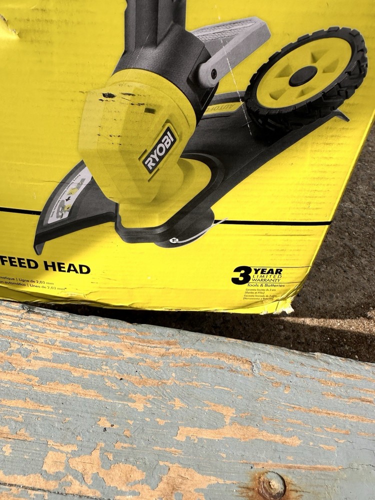 Ryobi ONE+ 18V 13-inString Trimmer/Edger 2025 Date Code. New Open Box. Tool Only