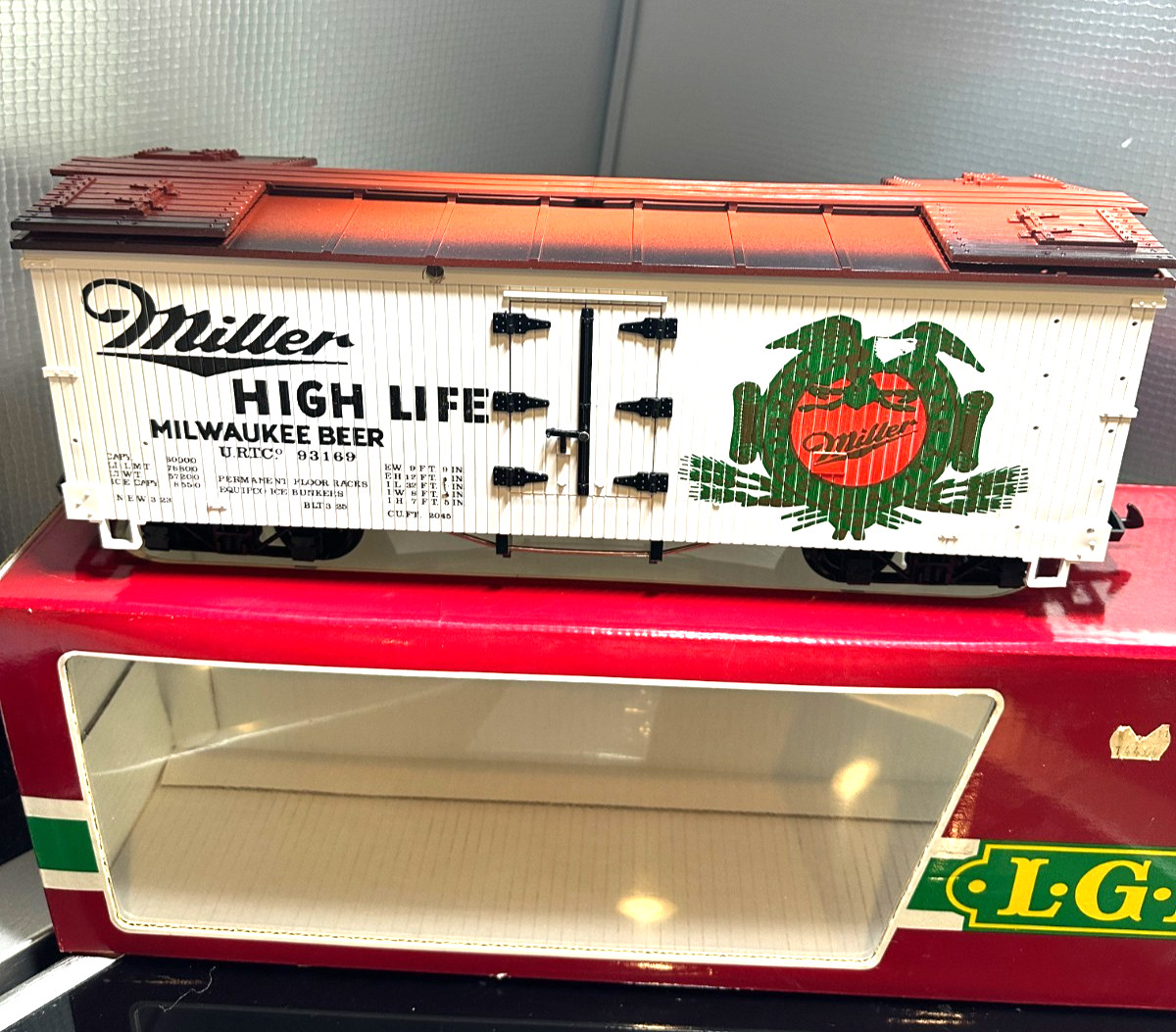 Lehmann Gross Bahn The Big Train 4072 Miller High Life Beer Ad NIB