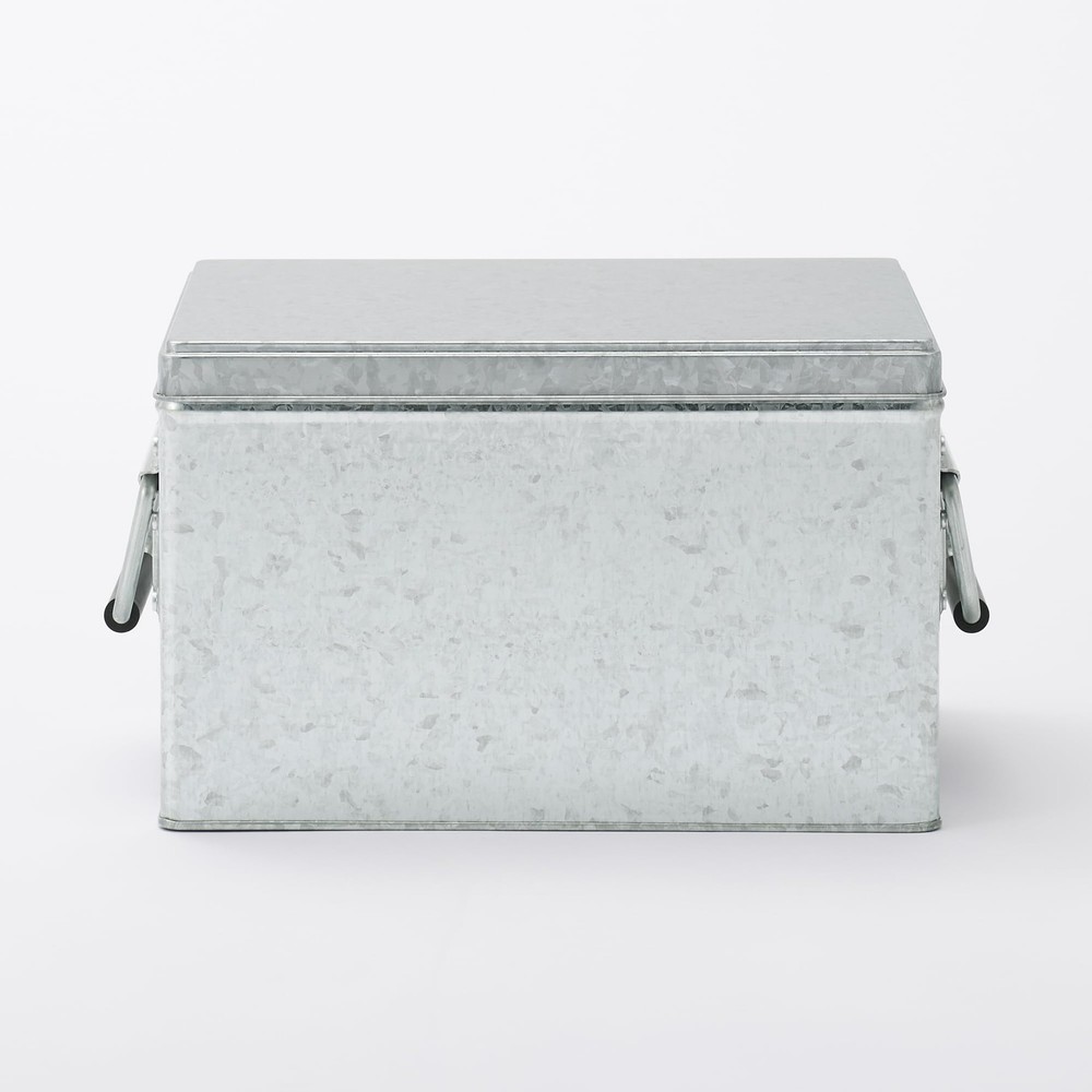 MUJI tin box small 16cm high type KGG26A1S