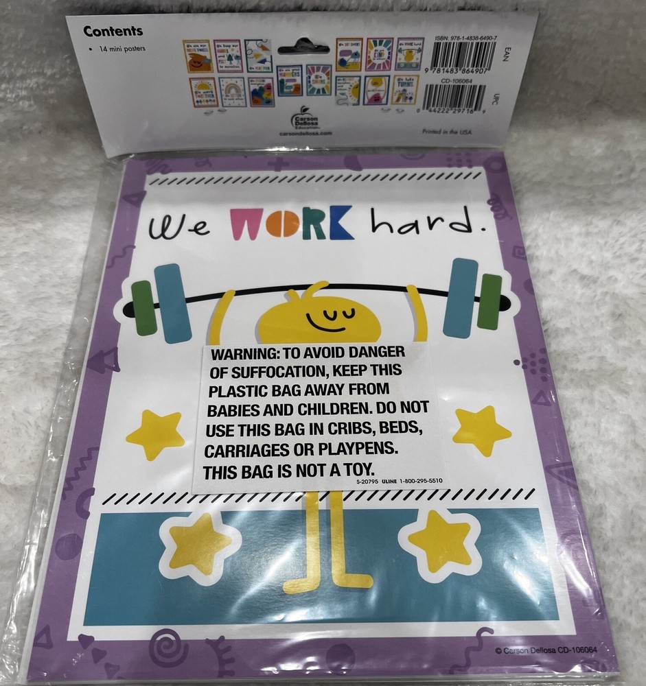 Carson Dellosa Education Mini Posters Rules For A Happy Class 14 Pieces