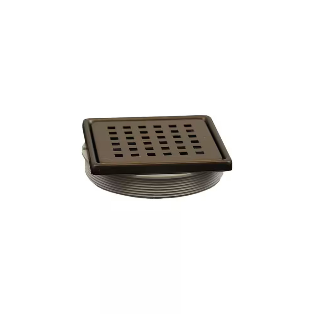 Everbilt Watershield Shower System 4 in. BRONZE Square Grid Drain Grate