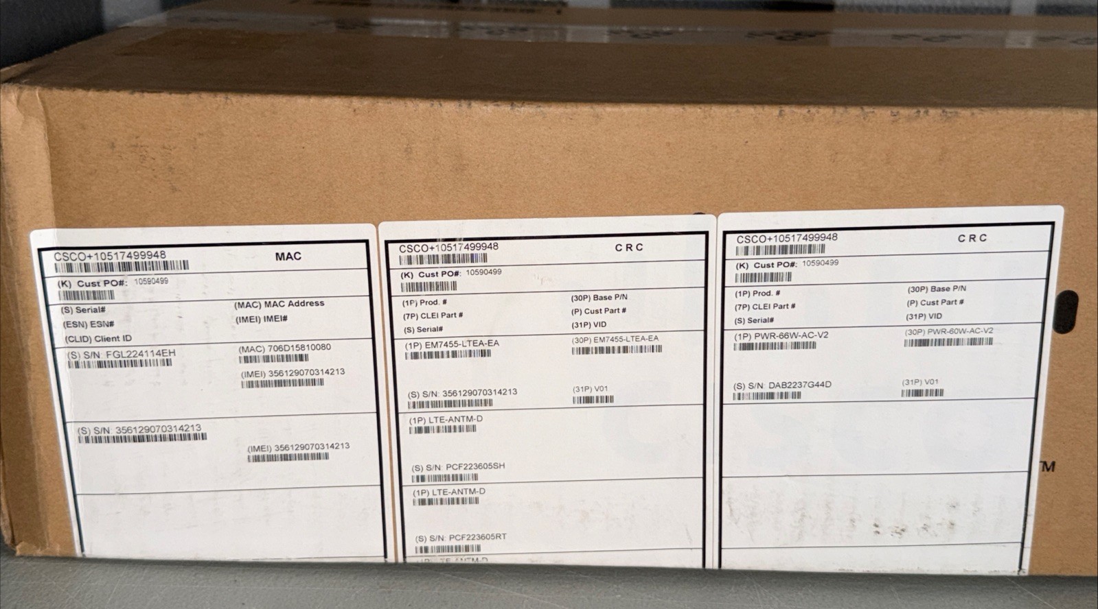 Cisco C1111-4PLTEEA 1100 Series 4x Gigabit LAN 2x Gigabit WAN PoE * New Sealed *