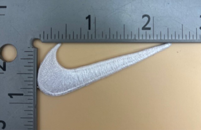 SWOOSH 2.5" Embroidered Iron On Patch. Multiple Variations