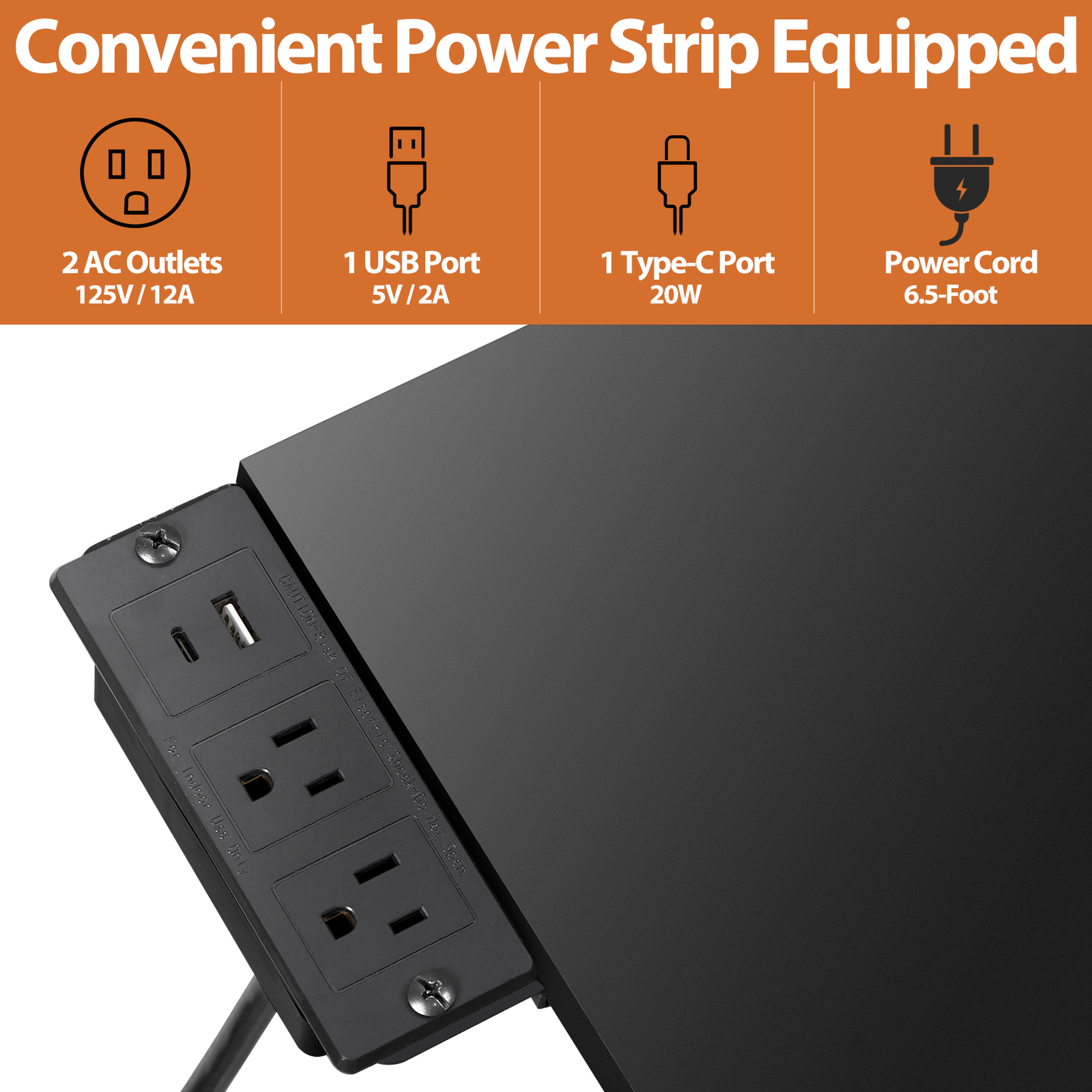 Drafting Table Drawing Desk Adjustable Tabletop w/Charging Station & Stool Black