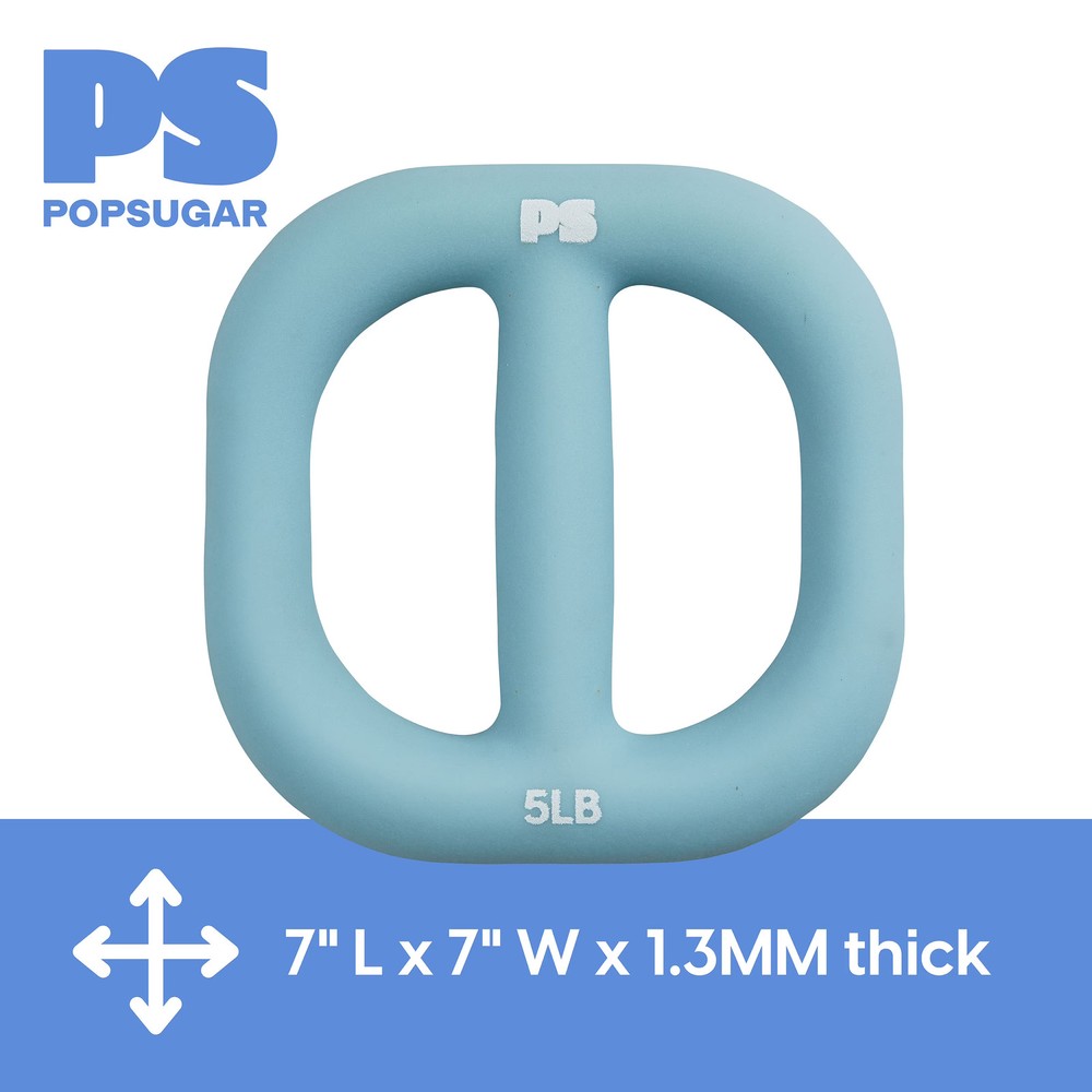 Popsugar Grip Weight 5lb, Sky Blue, Dumbbell