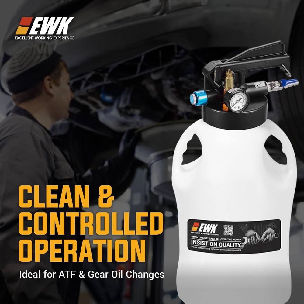 EWK 10L Pneumatic Transmission Fluid Pump, Extract & Refill System with