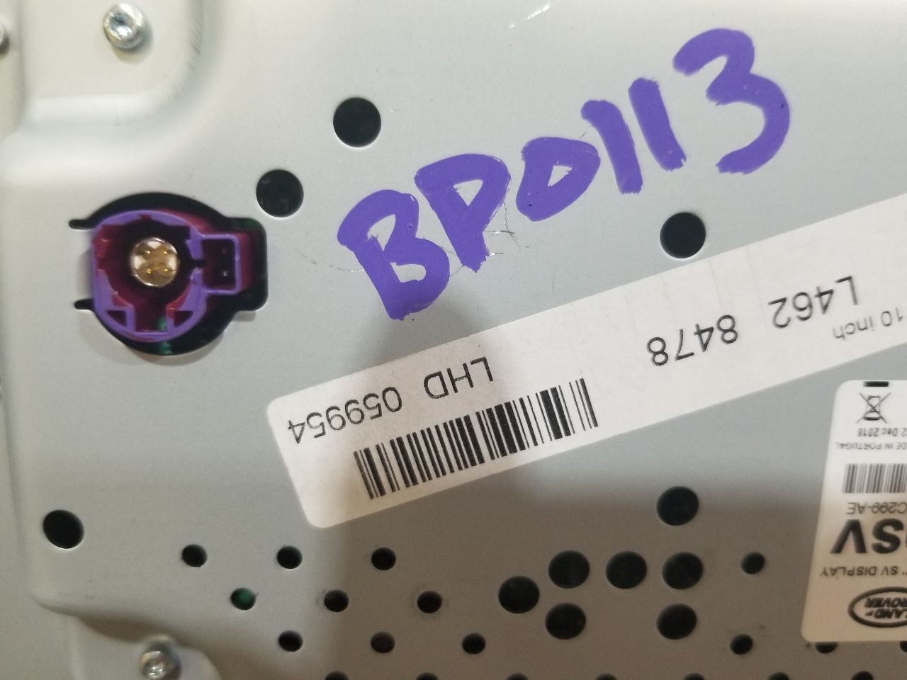 19 2019 LAND ROVER DISCOVERY INFORMATION 10.00" DISPLAY SCREEN GX6319C299AE