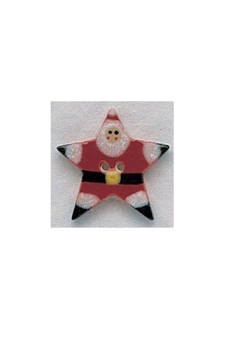 Mill Hill Ceramic Buttons 86155 Star Santa