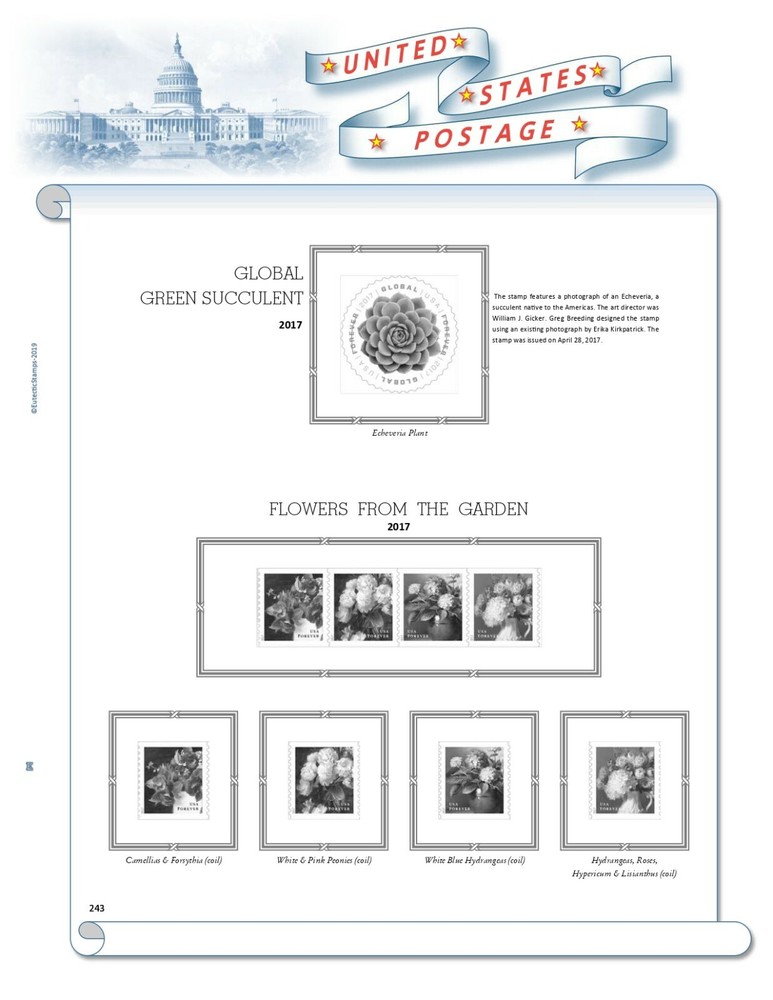 2017 U.S. Regular Issue Singles COMPLETE Supplement (White Ace Alternative)