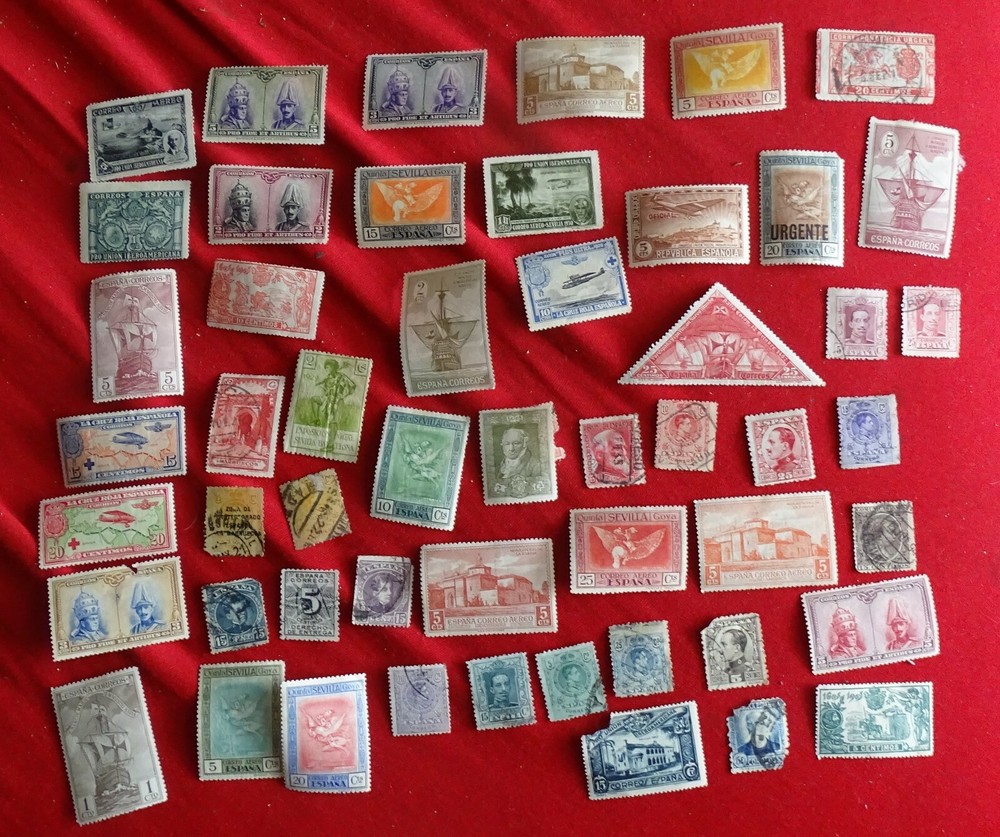 Group of OLD stamps from SPAIN