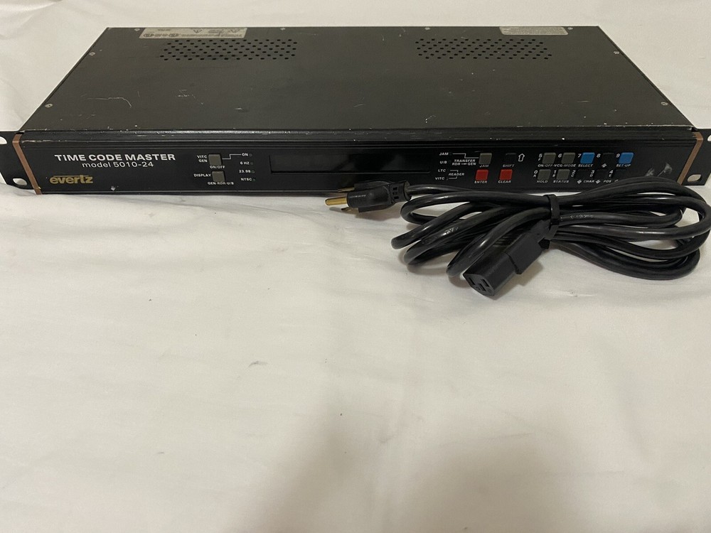 Evertz 5010-24Fps Time Code Master Generator/Reader Console