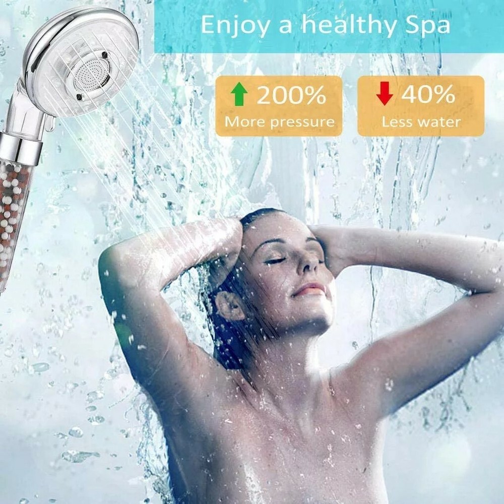 RTgenesis Shower Head Hydroelectric Colors Changing LED plus FILTRATION SYSTEM 