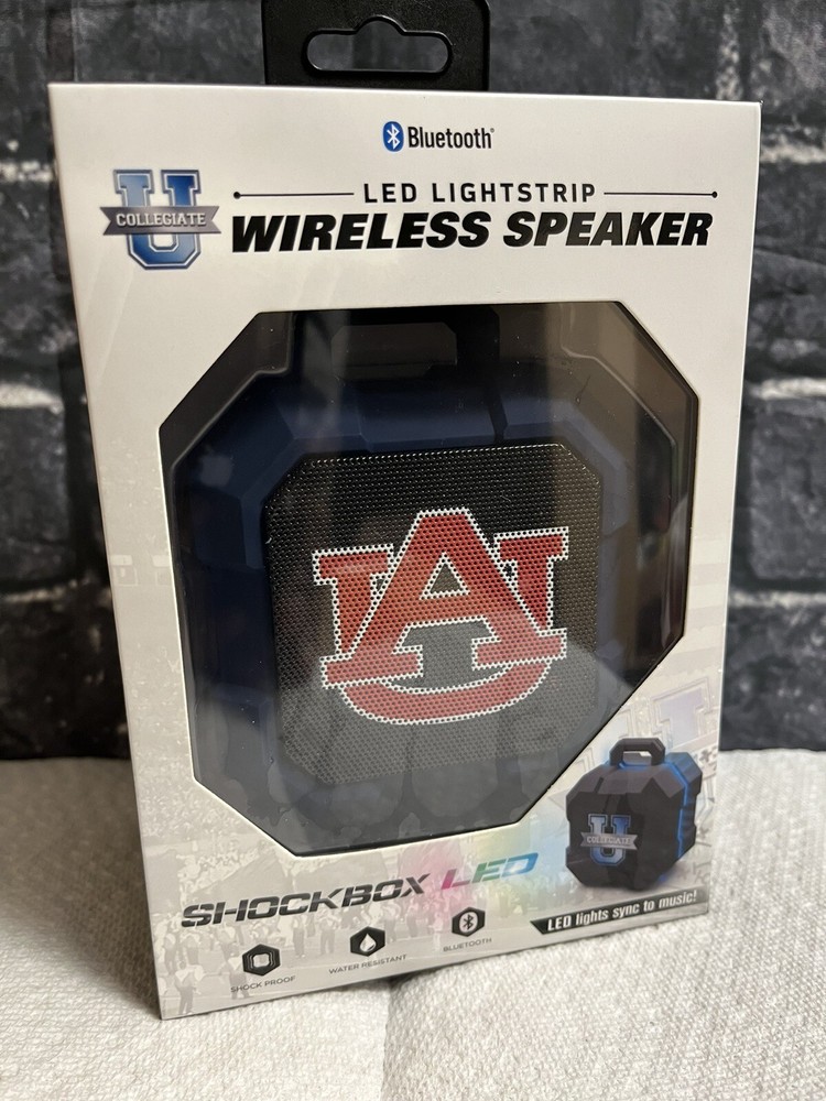Shockbox LED Wireless Speaker Auburn Tigers
