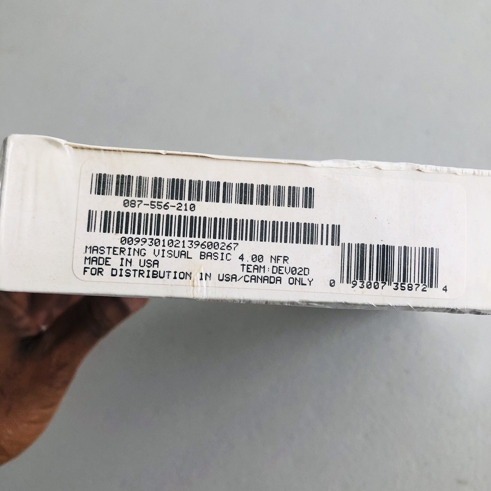 Mastering Microsoft Visual Basic 4.0 - Microsoft Mastering Series CD-ROM Sealed