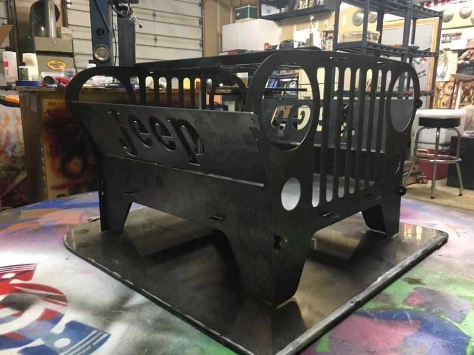 JEEP DXF File Firepit CNC Plasma Laser Waterjet Plotter Router Vector CNC File