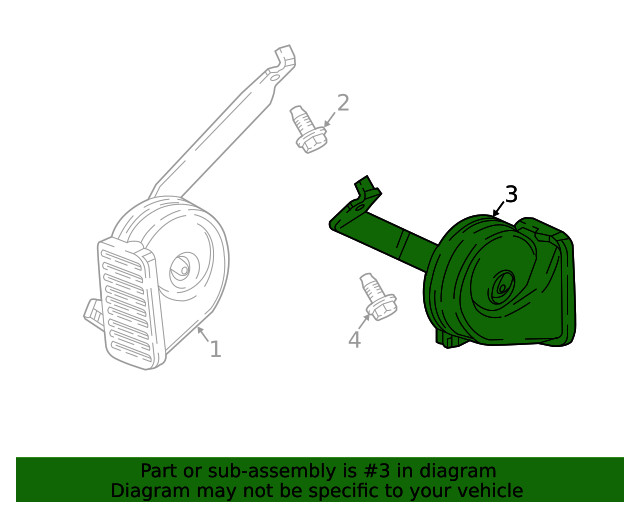 Genuine GM Horn 39088254