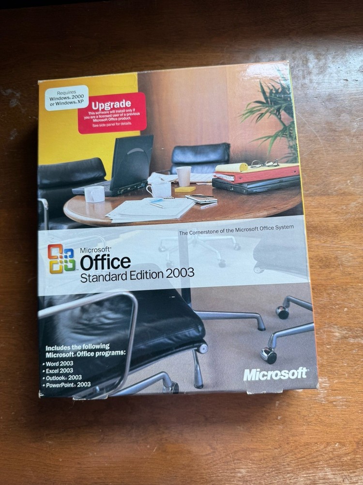 Microsoft Office 2003 Standard Upgrade Word Excel Outlook PowerPoint Open Box