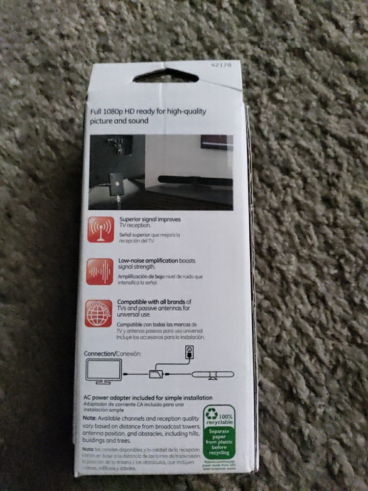 GE Pro Indoor Antenna Amplifier, never used
