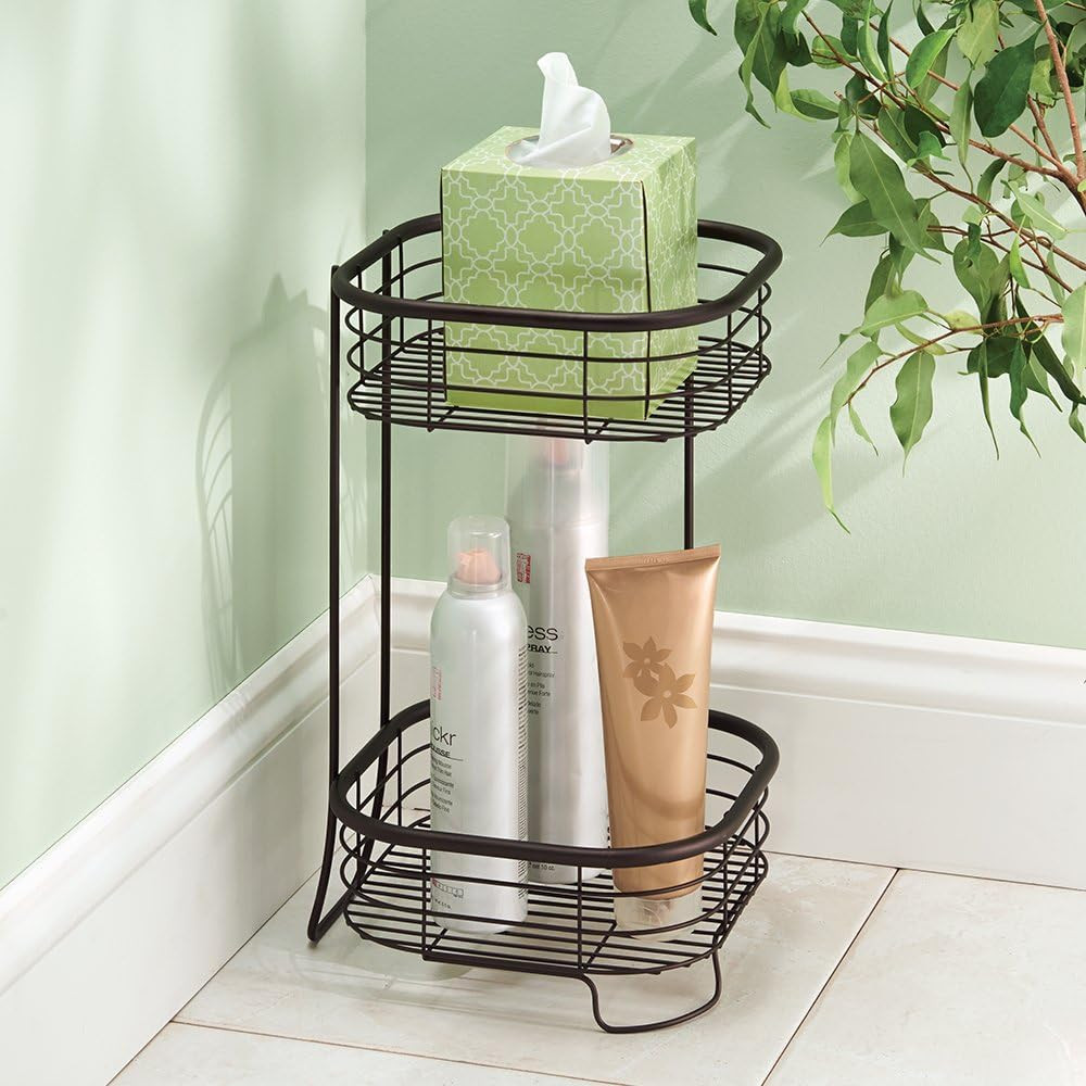 Forma Free Standing Bathroom or Shower Storage Shelves for Towels, Soap, Shampoo