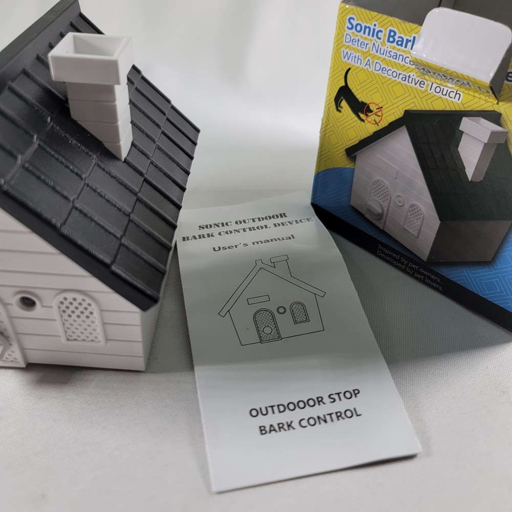 House Outdoor Bark Control Device Deter Barking Detects 50 FT