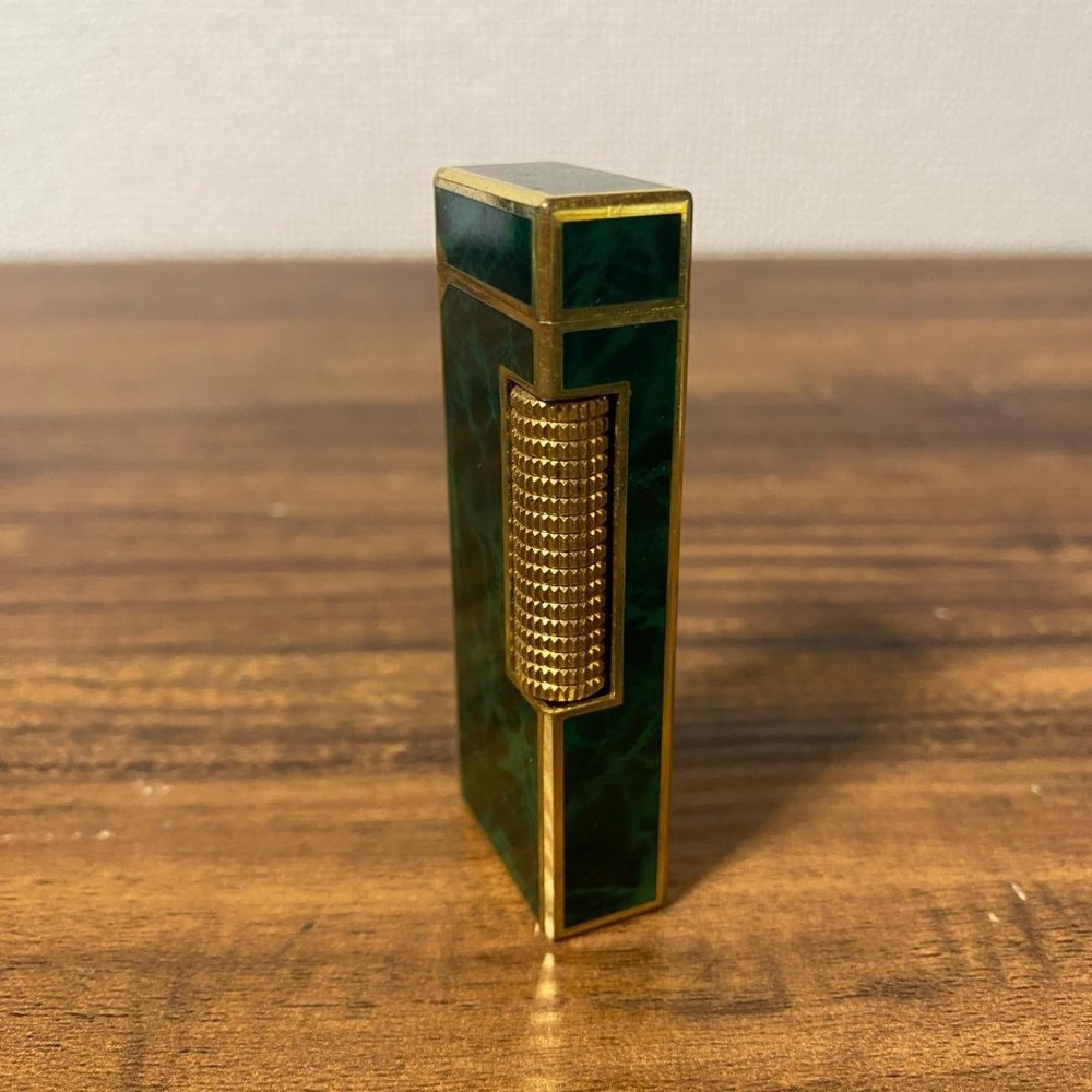 Dunhill Rollagas lighter green gold without box