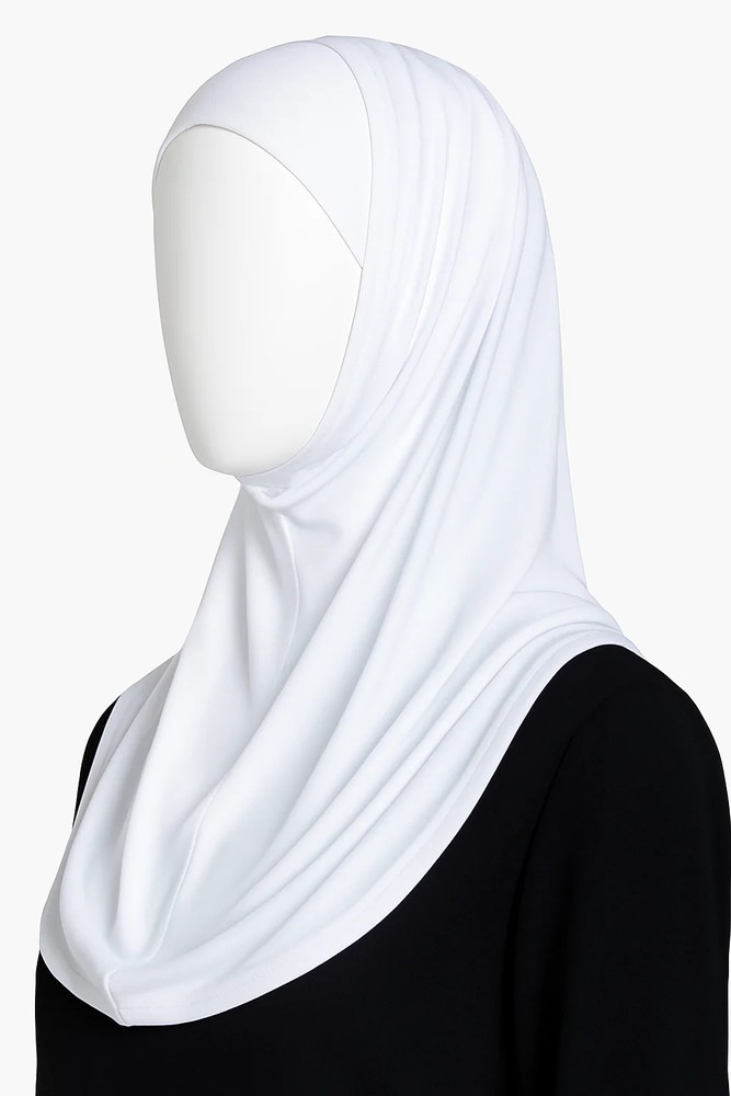 White 2-piece Hijab