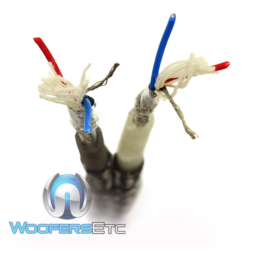 SUNDOWN AUDIO 12FT SAZ 2CHANNEL SOLID 100% OFC COPPER TWISTED RCA AMPLIFIER WIRE