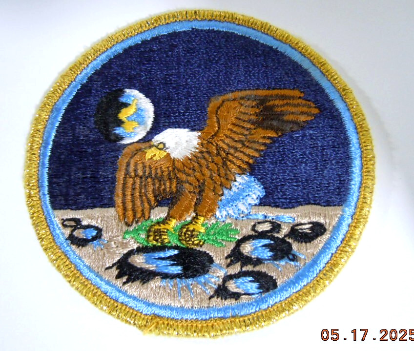 APOLLO 11  PROTOTYPE 4 INCH EMBROIDERED  EMBLEM PATCH