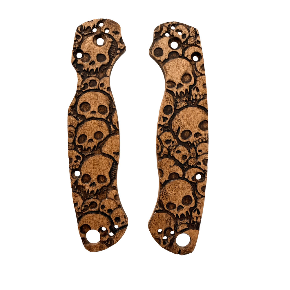Cryptkeeper maple scales for Spyderco Paramilitary 2