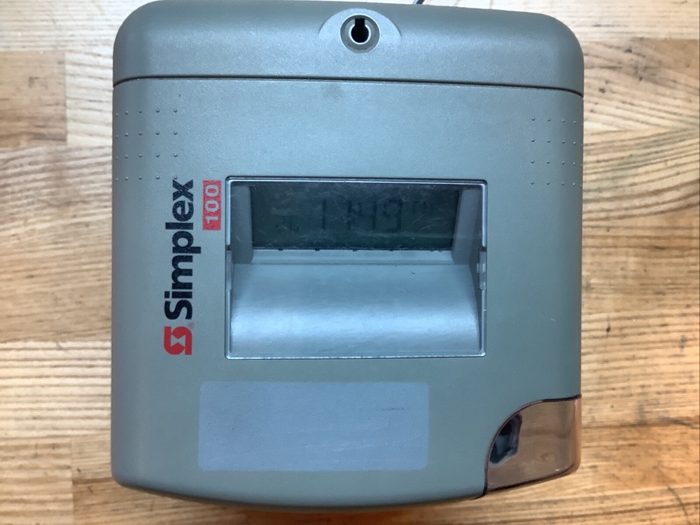 Simplex 1603-9101 Electronic Time Clock 15VAC 50/60Hz USED