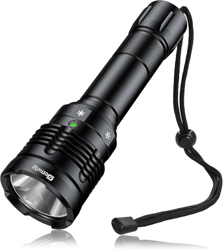 Dive Light 2000 Lumen Waterproof Flashlight with 5 Modes, Underwater Flashlight
