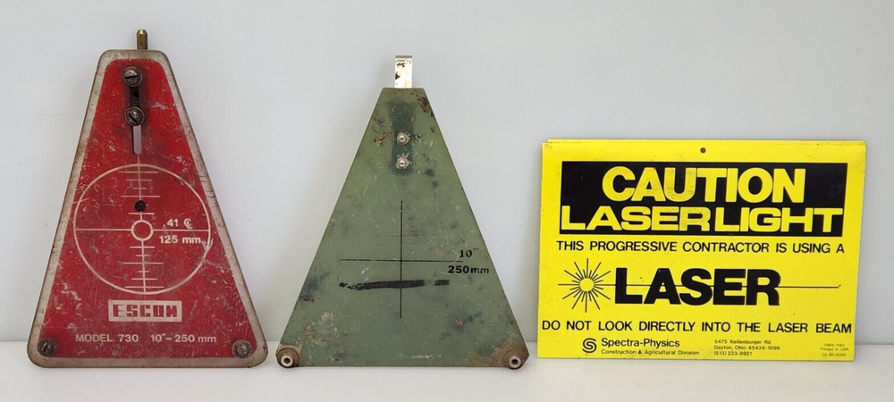 Spectra-Physics Laserplane Dialgrade Model 1150 Pipe Laser, Case, AS-IS Untested