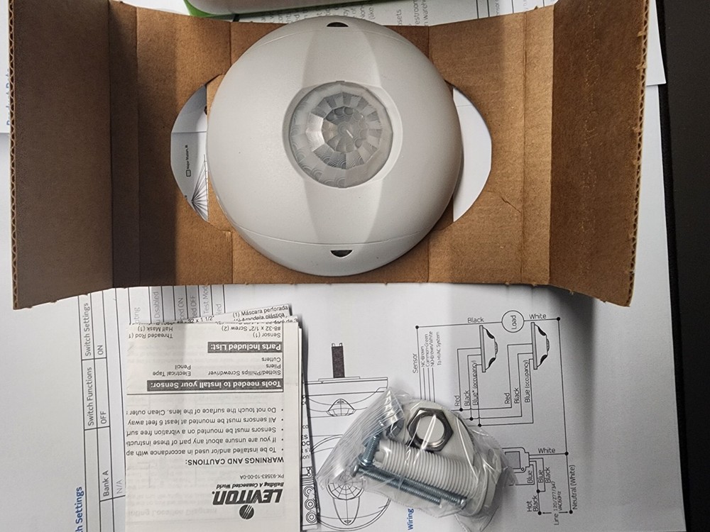 Leviton OSC04-I0W PIR Ceiling Occupancy Sensor