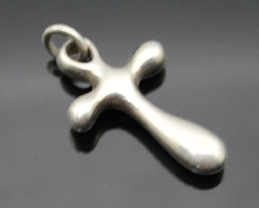 AUTHENTIC ROBERT LEE MORRIS RLM MODERNIST STUDIO STERLING SILVER CROSS PENDANT