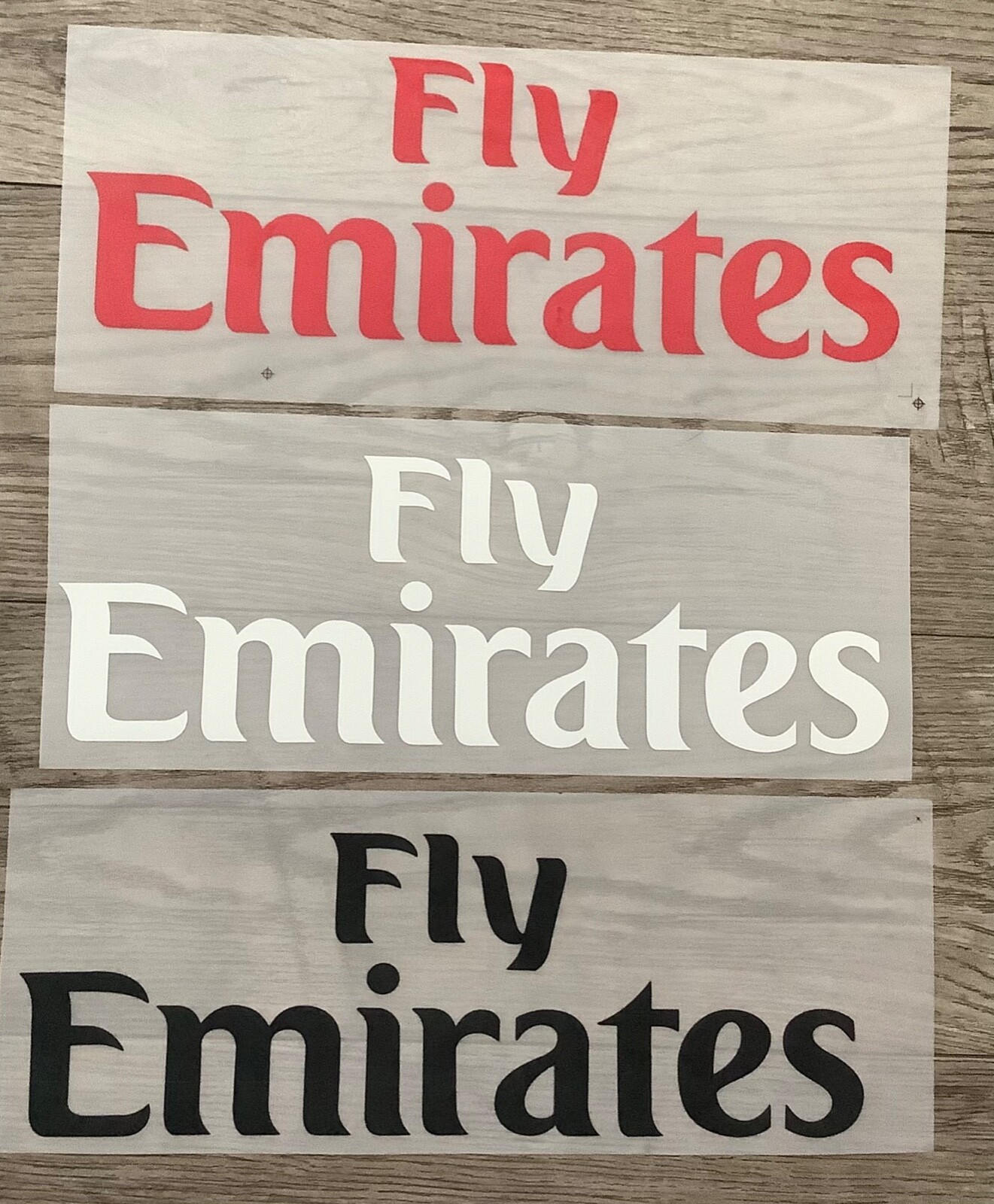 2019 Milan/PSG/Ars FLY EMIRATES Shirt Sponsor Logo Chest Print Patches