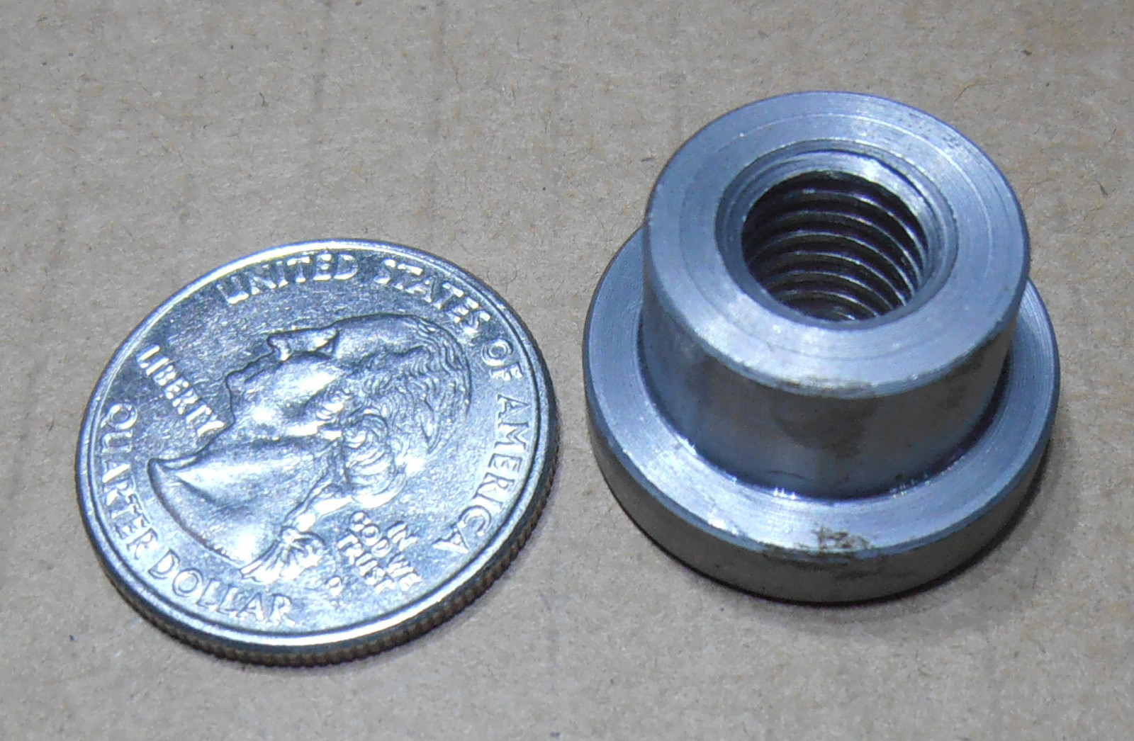 5/16-18 THREADED weld BUNGS 1018 Steel low Profile.