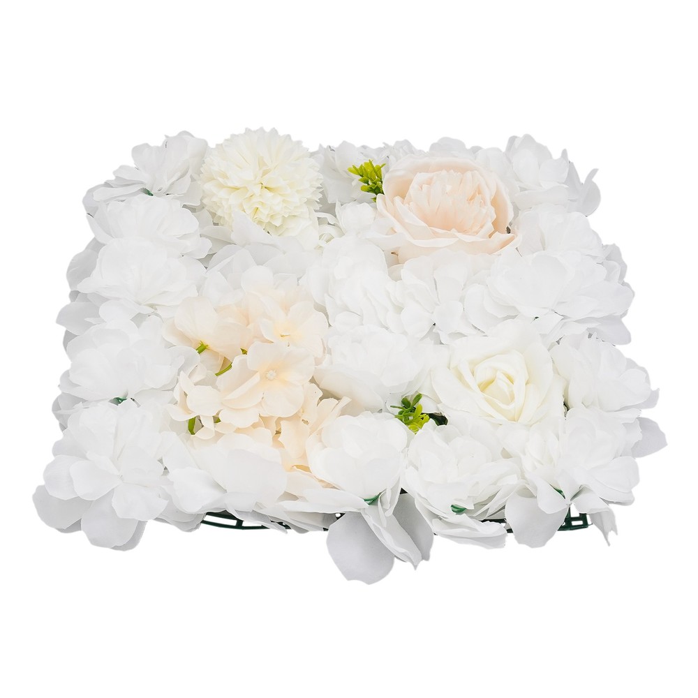 Artificial Flower Wall Panels, Artificial Flower Wall Backdrop, 12PCS Panels