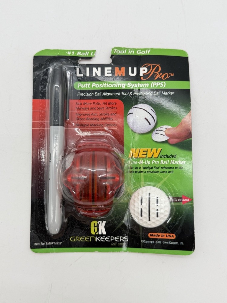 Line M Up Pro Putt Position Ball Marker Golf Ball Alignment Identification Tool