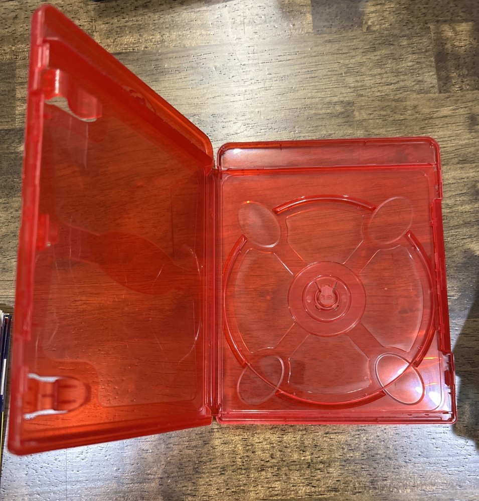 Red Blu-Ray Replacement Movie Storage Shell Case 1 Disc