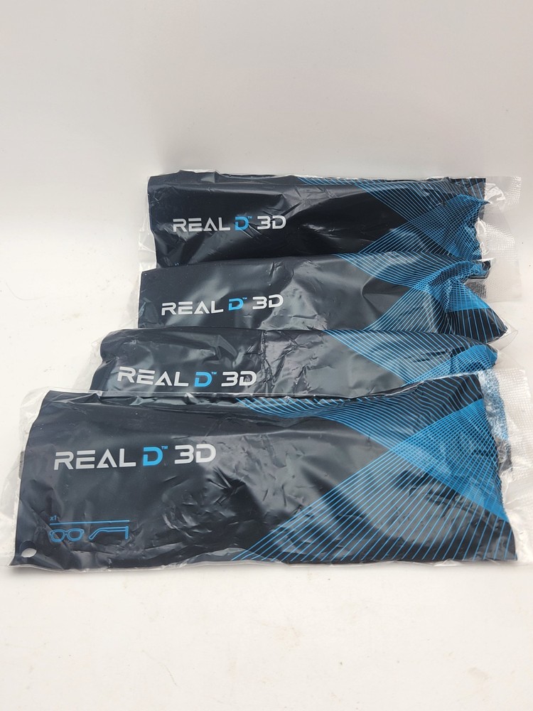 NEW! 4 Pair Real D 3D glasses. Not opened.