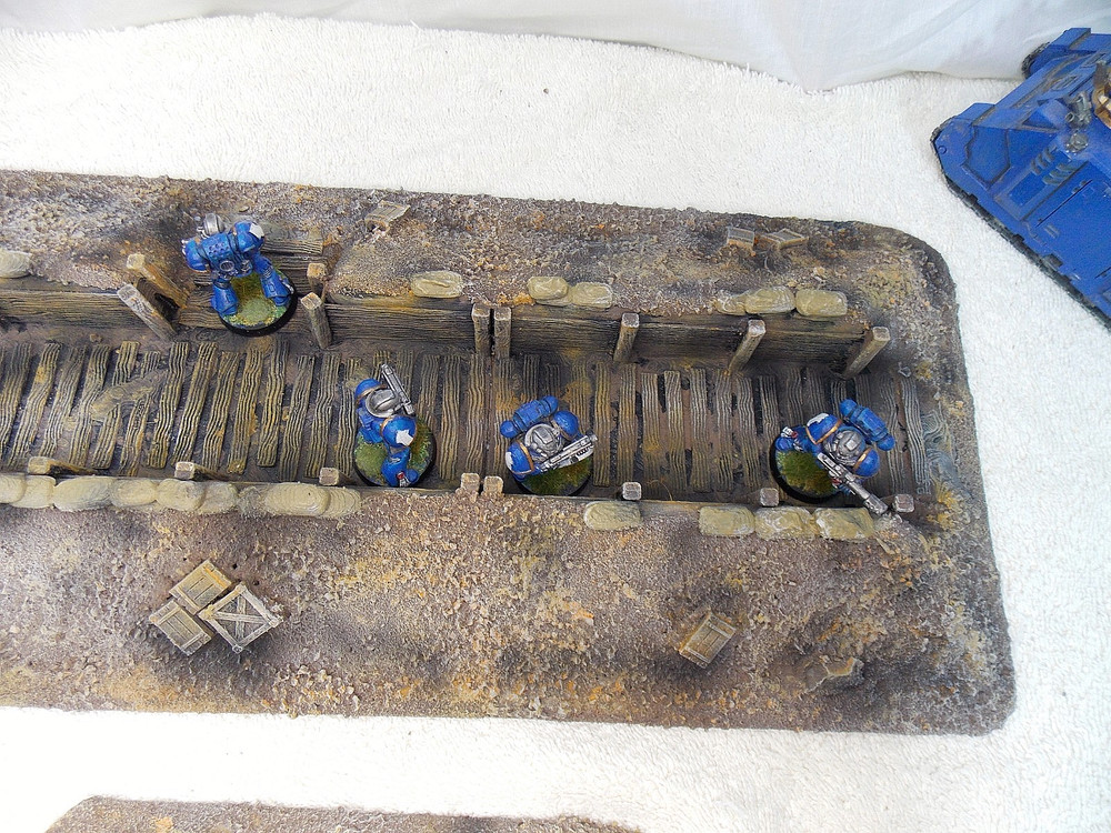 WARGAMING TERRAIN PAINTED ADVANCE ORDERS TRENCH SYSTEM