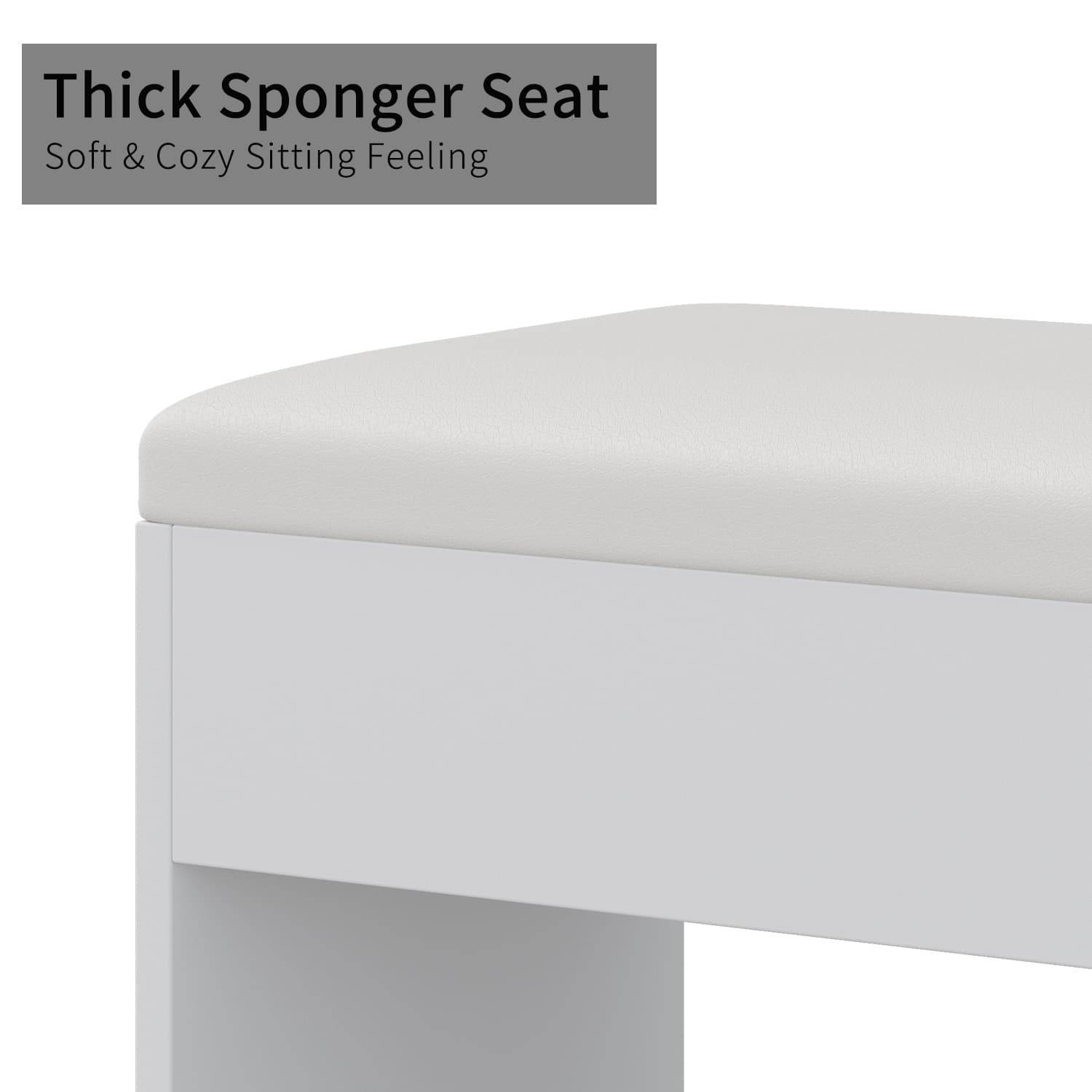 55" Makeup Vanity Desk with Lighted Mirror, Vanity Table Gift, 13 Drawers, White