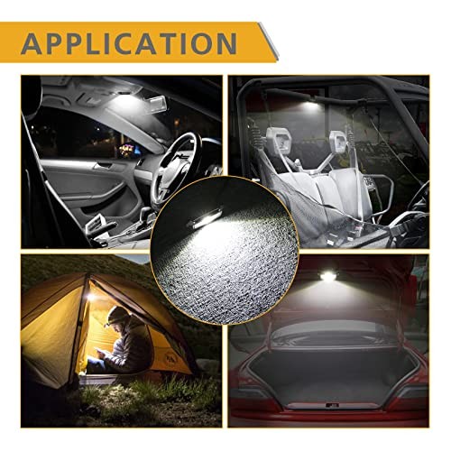 UTV LED Dome Light 12V with Switch, Universal Roll Bar Mount LED Lights White