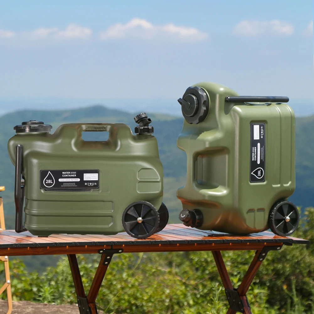 7 Gallon Water Jug, Camping Water Container BPA Free Water Storage with Spigot N