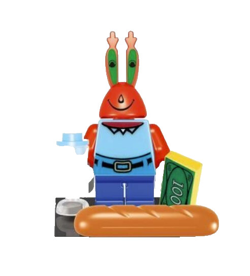 Sponge Bob Squarepants Building Block Mini Figure Mr Eugene Crabs