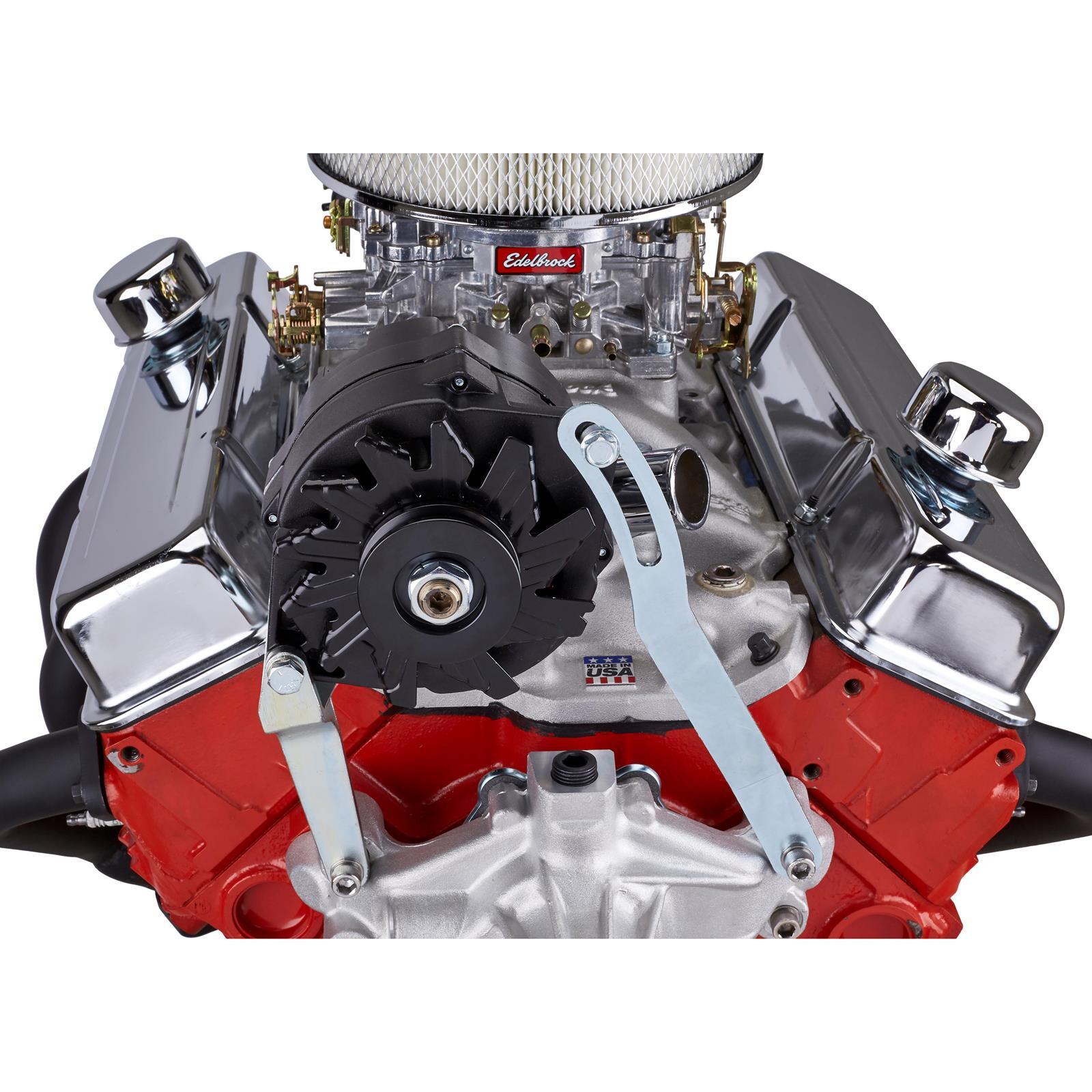 Small Block Chevy SBC 305 350 400 Upper High Mount Alternator Bracket Kit, Plain