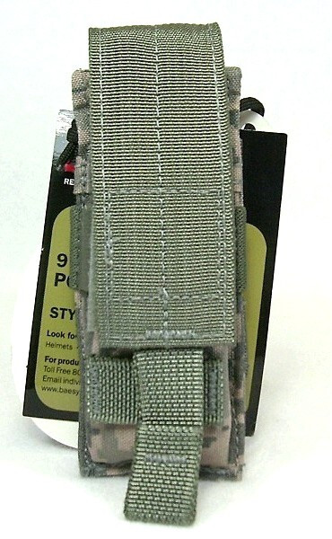 BAE ECLiPSE MOLLE Single 9mm Double Stack Pistol Mag Pouch- ABU camo