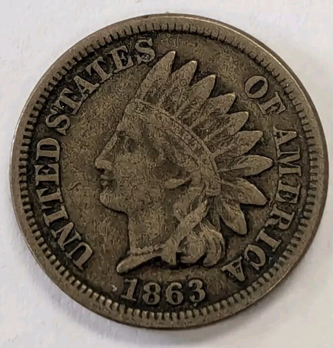 1863 1C Indian Cent - NICE! #659