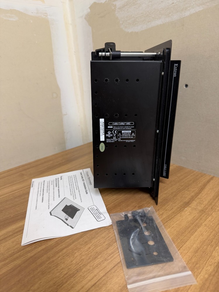 Extron 70-1185-02 Cable Cubby 1402 Black, No AC - ONLY INCLUDES ITEMS SHOWN